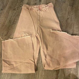 Zara marine straight high rise jeans